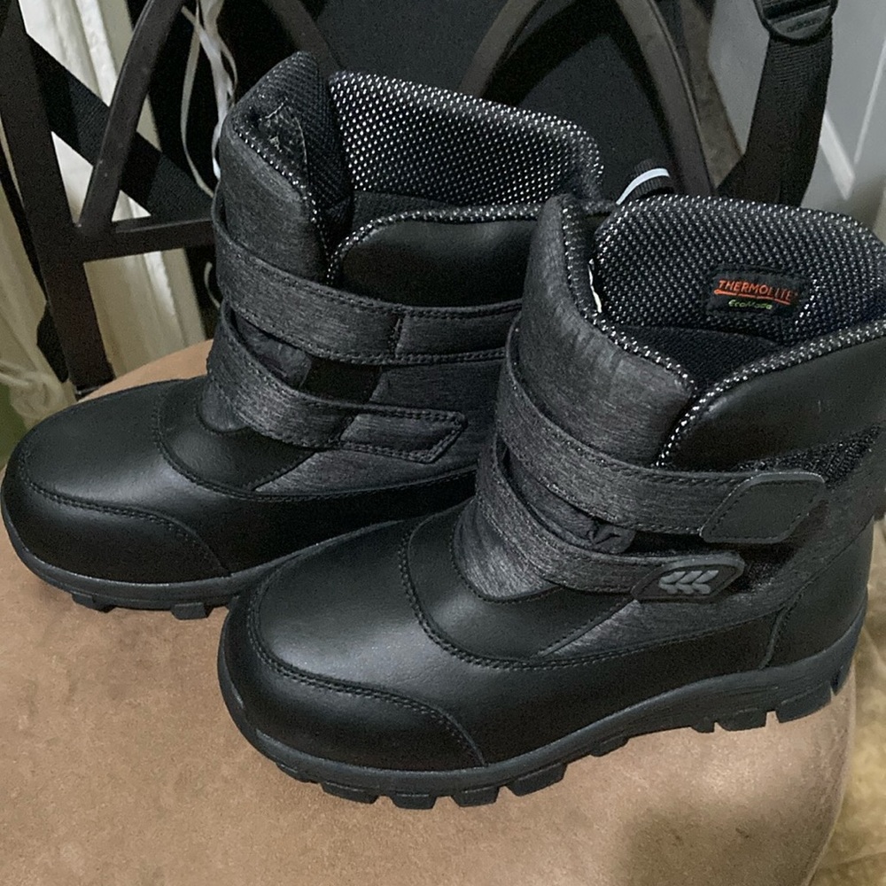 THERMOLITE ECOMADE ALL IN MOTION winter snow boots in black Size 1